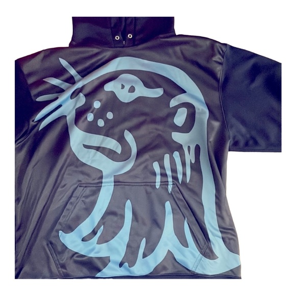 Kobe unisex Blue sports wear pullover hoodie size : Large no string - Picture 2 of 9